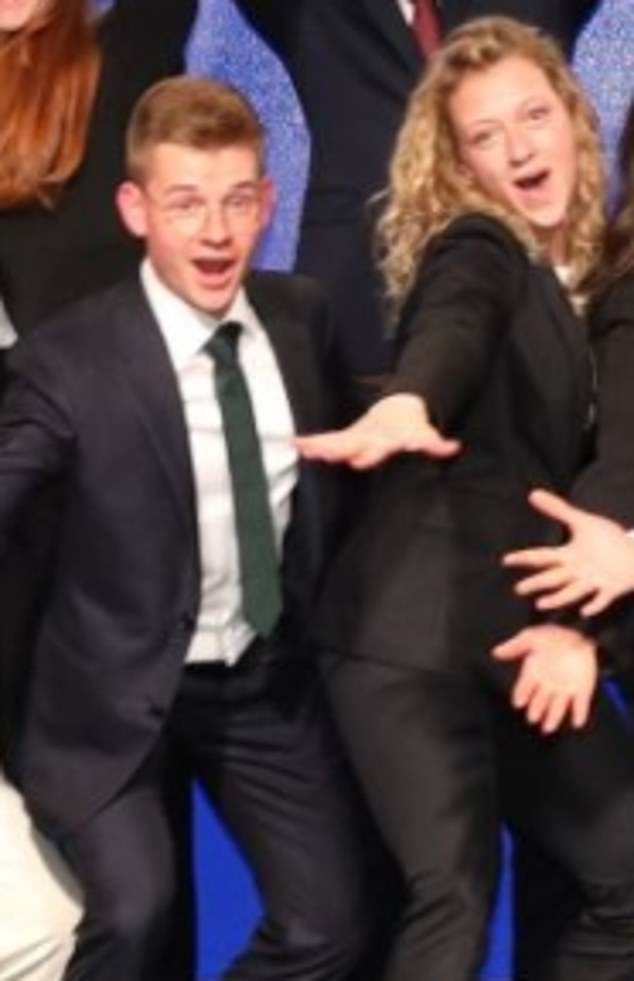 Livia Mühlheim and her boyfriend Lukas Schindler (pictured together) are Swiss tourists