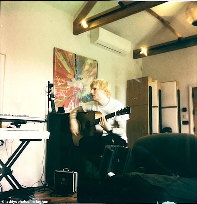 Ed announced in his social media caption, 'Play super deluxe out now. It was so hard to choose the songs for this album, it was such a vast creative experience, but going to India brought it all together'