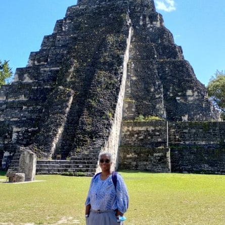 Claudia visiting Tikal in Peten, Guatemala in February 2024.