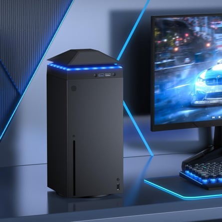 Cooling Fan Dust Proof for Xbox Series X Console with Colourful Light Strip.