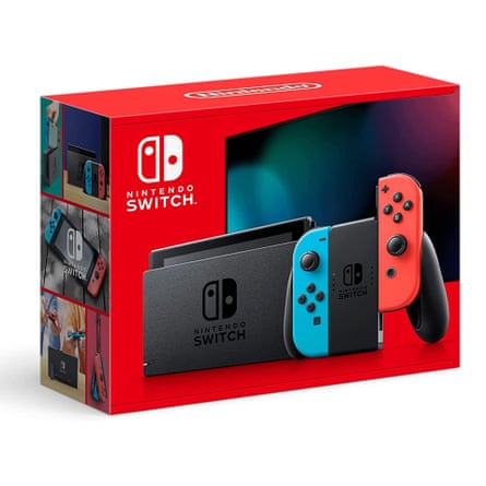 Nintendo Switch Console displayed on a white background