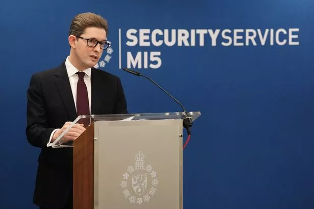 MI5 director general Sir Ken McCallum giving his annual speech