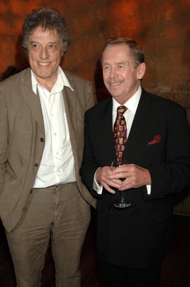 Stoppard with Czech writer and politician Václav Havel in 2006.