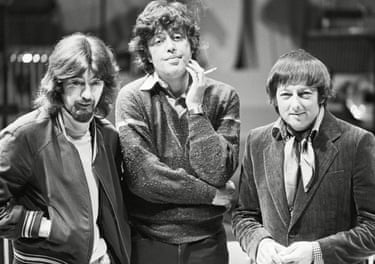 Stoppard, centre, in 1978, with director Trevor Nunn and composer André Previn, his collaborators on Every Good Boy Deserves Favour.
