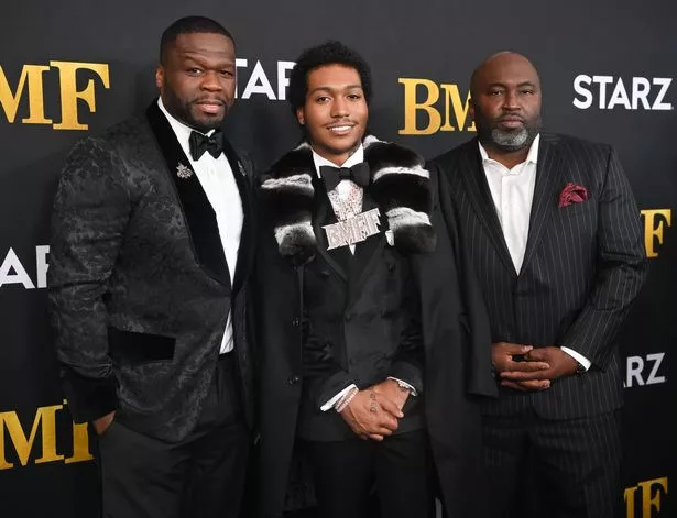 50 Cent, Demetrius Flenory Jr. and Randy Huggins attend STARZ Series 