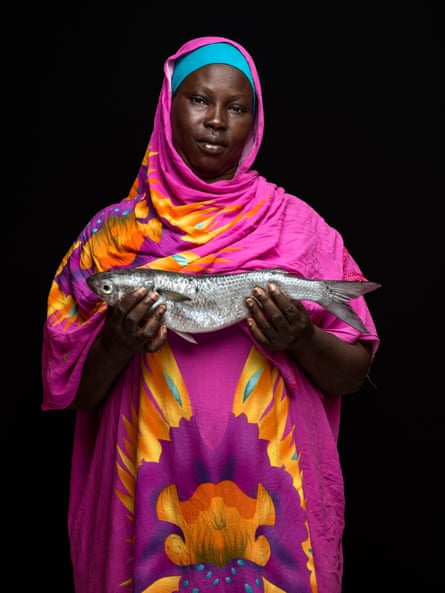 N’Deye Khoudia Ka, fishmonger. Moved to the Diougop camp after losing her home to coastal erosion