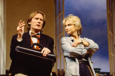 Bill Nighy and Felicity Kendal in Arcadia at the Lyttelton theatre, London, in 1993.