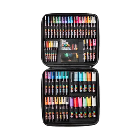 Posca Marker Case, Assorted Colours, Set of 54