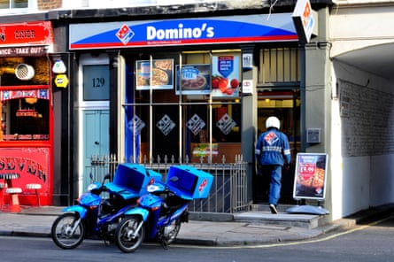 A general view of Domino’s Pizza restaurant in central London