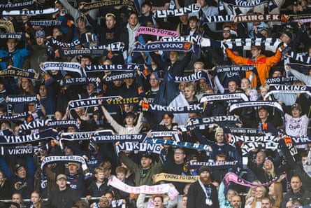 Viking fans show their support before a 3-0 win against Brann in October