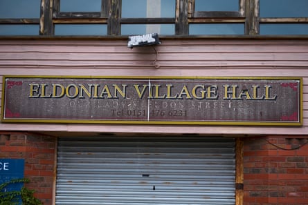 Eldonian village’s shuttered hall.