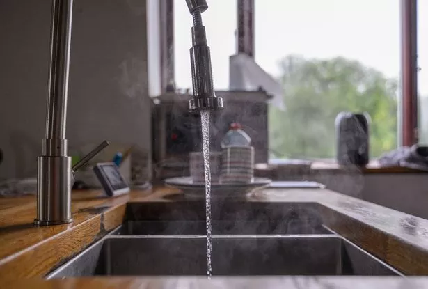 You should run hot water and soap into your sink