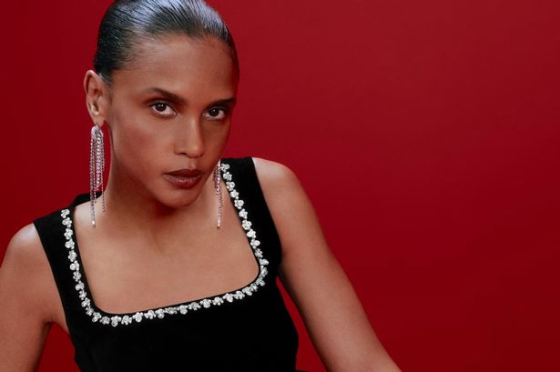 M&S' velvet mini dress 