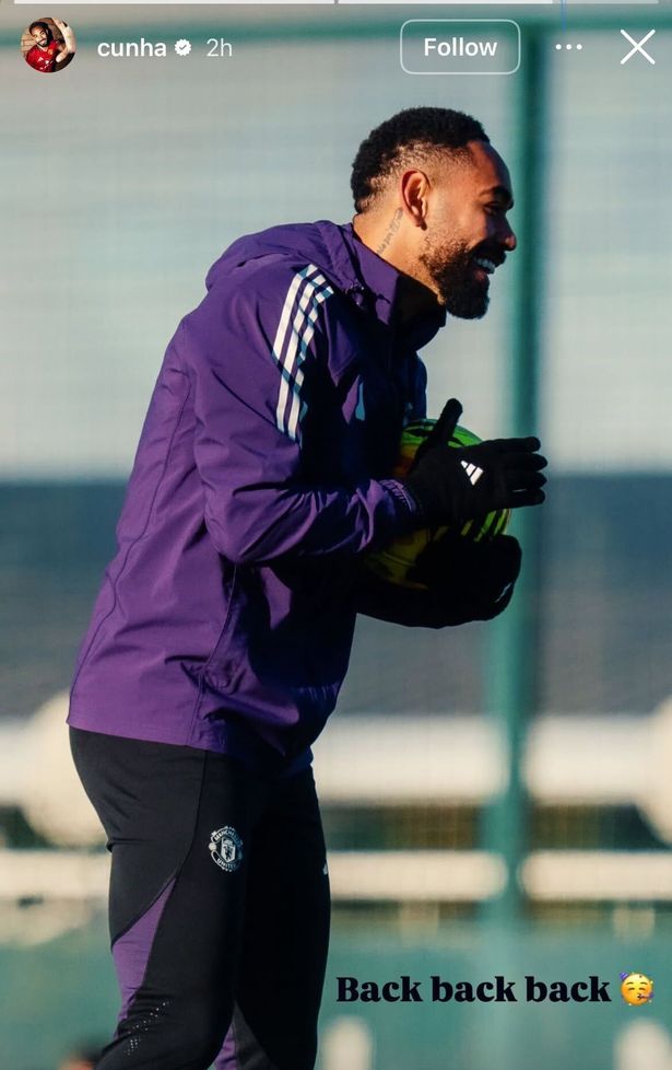 Matheus Cunha shares an update on social media