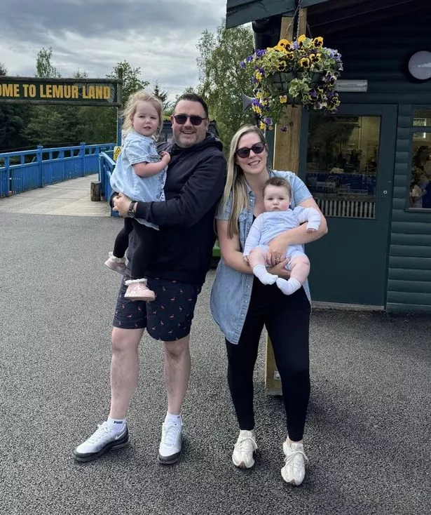 PIC FROM Kennedy News and Media (PIC SHOWS: DEBRA MACCUAIG, 38, WITH HUSBAND NIALL MACCUAIG, 40, AND THEIR TWO CHILDREN ELSIE MACCUAIG, 3, AND ALFIE MACCUAIG, 1) A mum believed her bronzed complexion was due to fake tanning for nights out - only to learn it was a symptom of CANCER. Debra MacCuaig developed a new, strange itch that she initially thought was due to a reaction to a washing detergent or moisturiser. The 38-year-old teacher also noticed she was looking particularly tanned, but put this down to fake tanning more than usual for social plans. DISCLAIMER: While Kennedy News and Media uses its best endeavours to establish the copyright and authenticity of all pictures supplied, it accepts no liability for any damage, loss or legal action caused by the use of images supplied and the publication of images is solely at your discretion. SEE KENNEDY NEWS COPY - 0161 697 4266