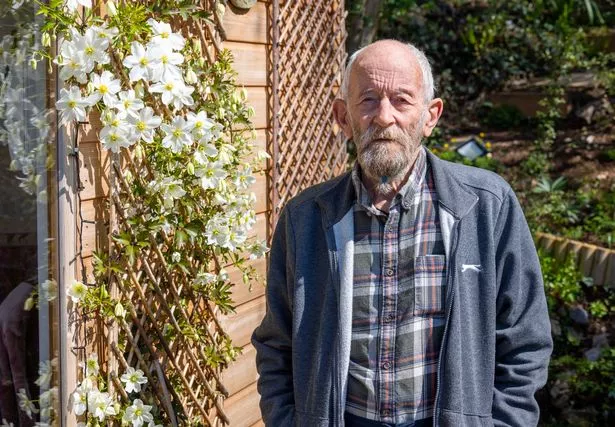 Tim Wardle in his garden