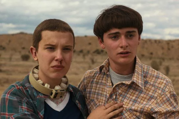 Millie Bobby Brown as Eleven and Noah Schnapp as Will in season four of Stranger Things
