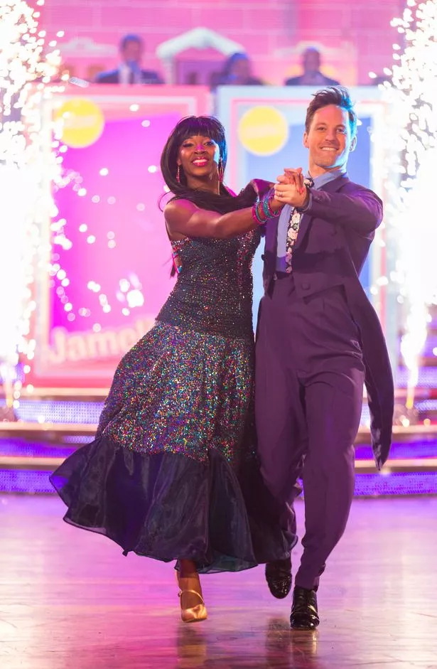 Jamelia on Strictly in 2015