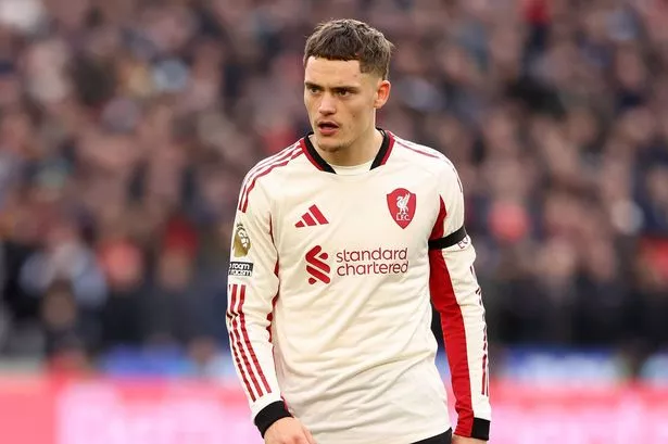 Florian Wirtz of Liverpool looks on during the Premier League match between West Ham United and Liverpool at London Stadium