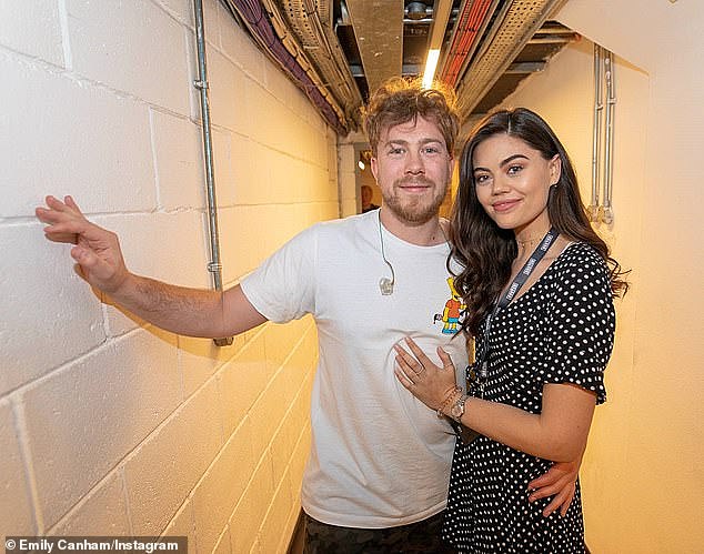 The influencer, who is originally from Kettering but now lives in Los Angeles, split from Busted¿s James Bourne (pictured together) in 2023 and has since moved on