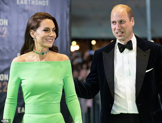 The claims by Prince William's godmother had cast a dark shadow over the start of a vital three-day trip to the US for him and Kate - their first overseas visit since the death of the late Queen. It had initially been hoped to be a 'Super Bowl' moment for the couple when they attended the Earthshot Prize Awards in 2022