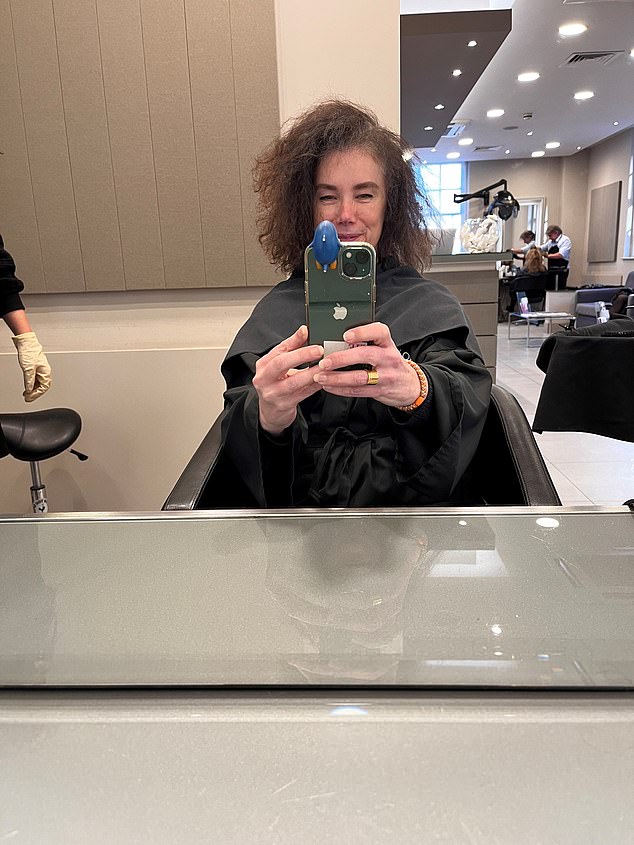 Her annual blow-dry bill (minus tips) is just under £2,000