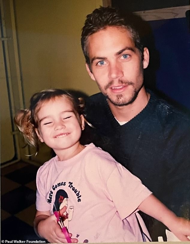 This past Father's Day she posted a snapshot of them and wrote, 'Happy Father¿s Day to my guardian angel