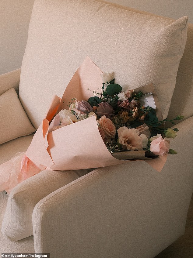 Whilst Emily has chosen not to reveal the gender of her baby, she did share an update to Instagram, that the little one had arrived