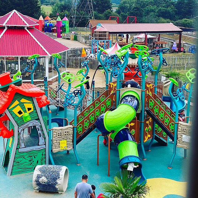 The park features rides, playgrounds, animals and food outlets