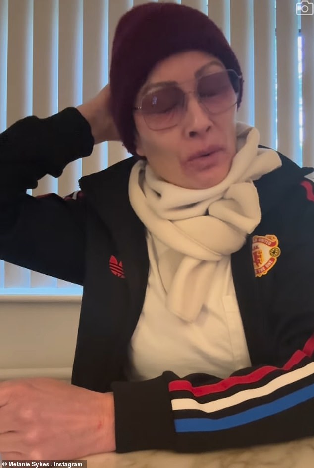 Wearing a jumper, jacket, scarf and hat, Melanie took to her social media to explain that she has been 'living a spiritual existence' and encouraged people to start meditating