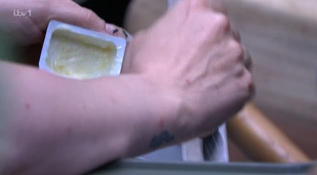 Her new found power appeared to go to her head and she didn't mind breaking the rules, as she ended up putting a slab of butter (which is banned from camp) in her beans