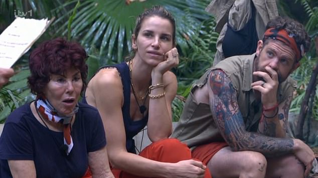 The soap star read that there had been contraband in camp, and she either had to step down as leader or they lost two stars from the trial