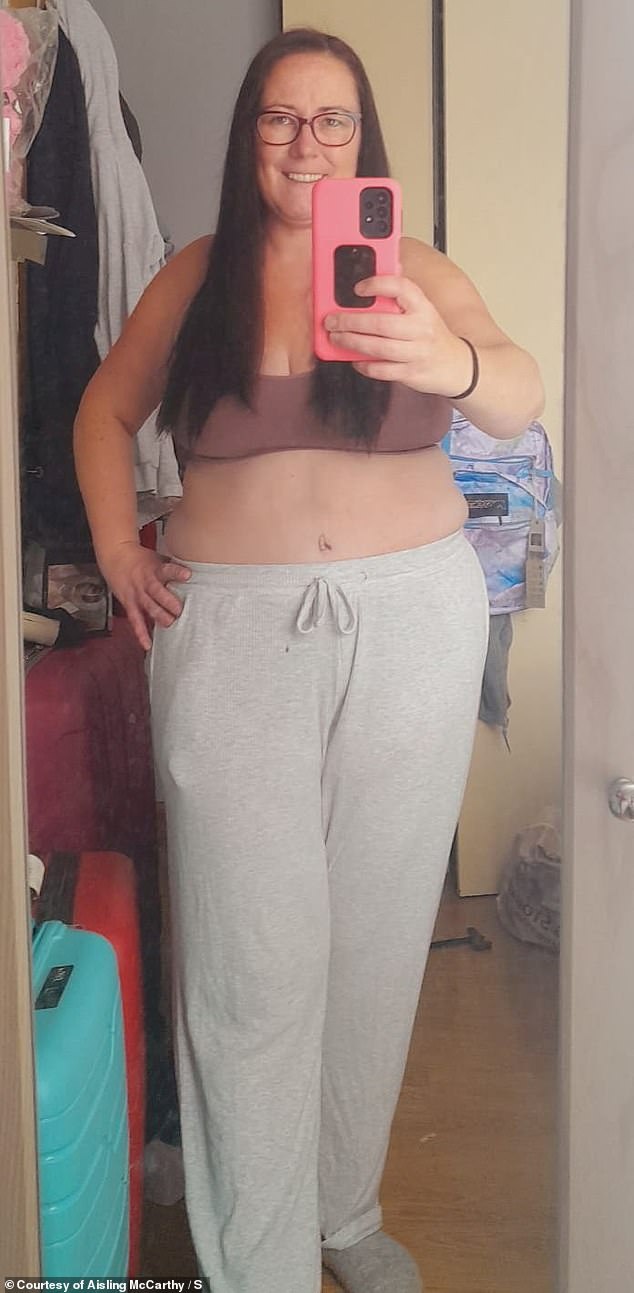 At her heaviest, Ms McCarthy tipped the scales at 17st and wore a size 22