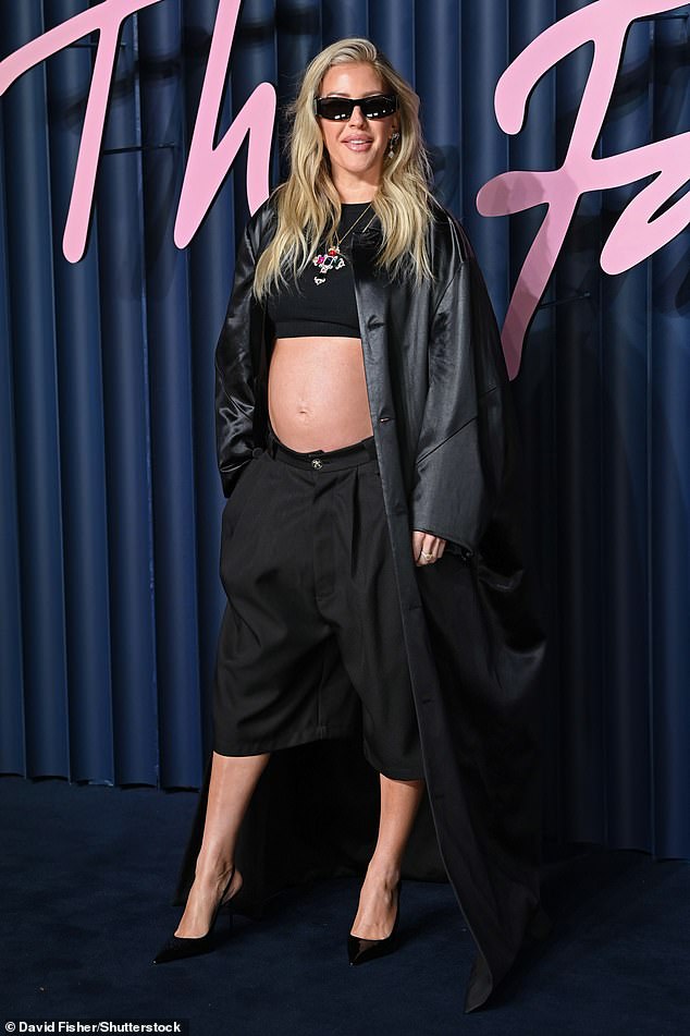 Ellie Goulding has revealed she's pregnant with her second child, as she debuted her bump on the star-studded blue carpet at The 2025 Fashion Awards on Monday