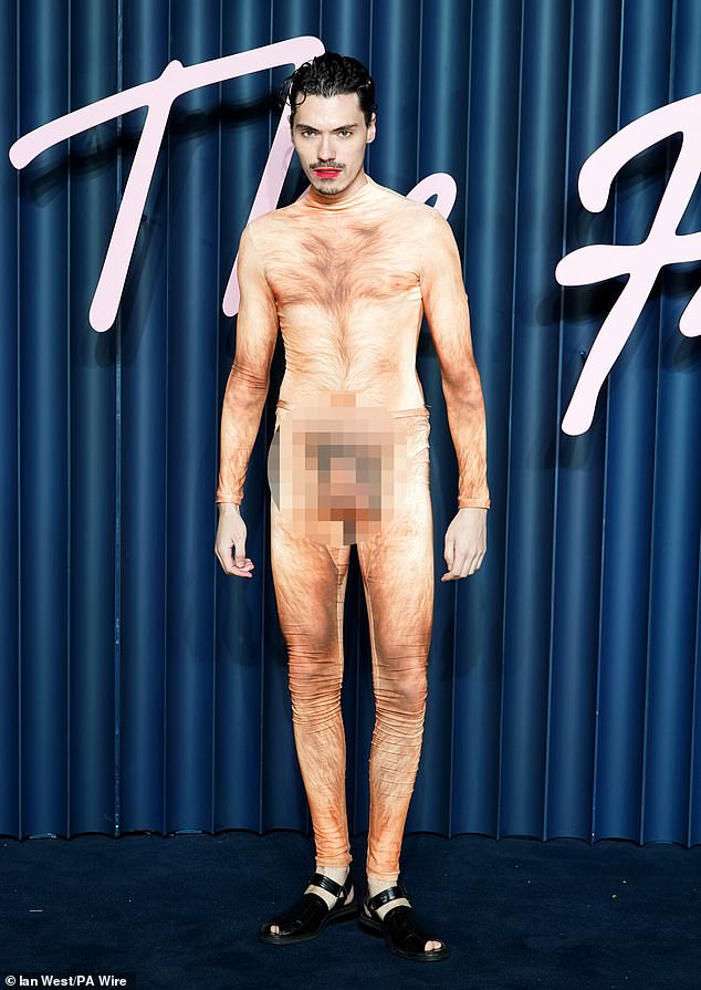 One person who made sure to garner everyone's attention was influencer Lyas Medini, who walked the red carpet in a naked look one-piece