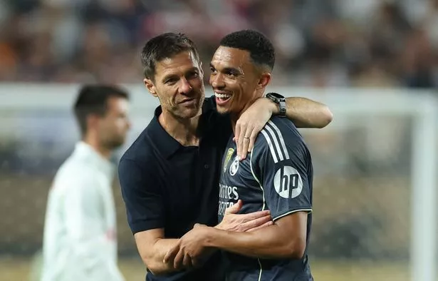 Xabi Alonso and Trent Alexander-Arnold