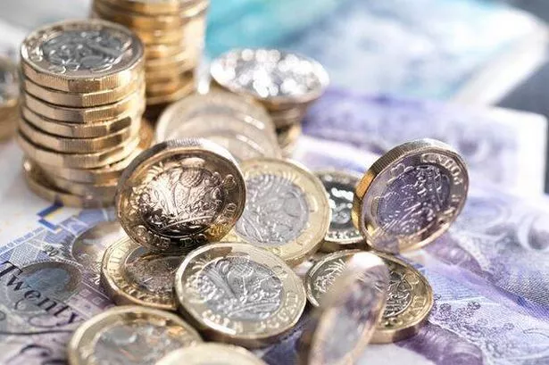 Pound coins and bank notes