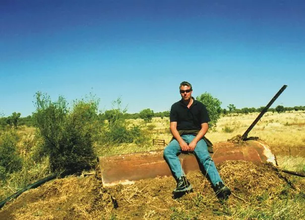 Ricky Megee in the Outback