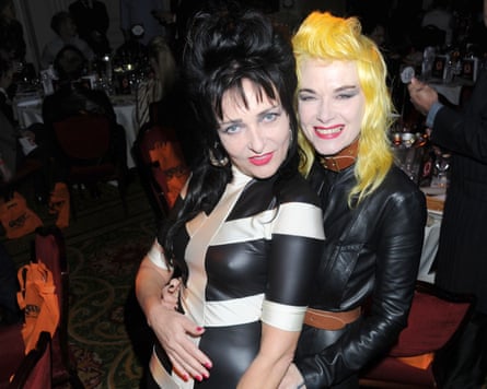 Hogg with Siouxsie Sioux at the Q awards in 2011.