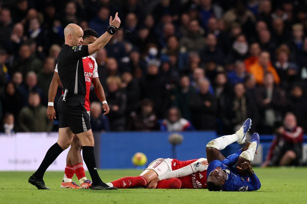 Moises Caicedo was sent off during Chelsea vs Arsenal