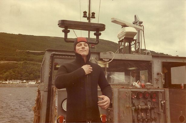 Mark as a US Navy diver
