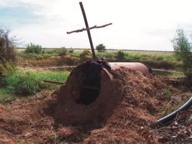 A shelter that Ricky Megee made for himself