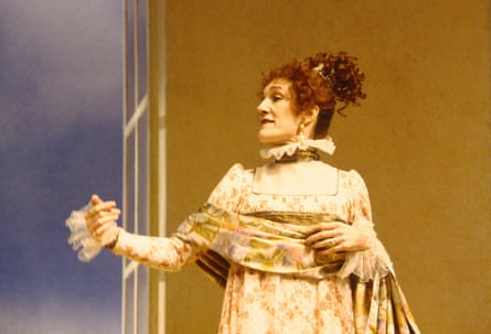 Harriet Walter in Arcadia at the National Theatre in 1993.