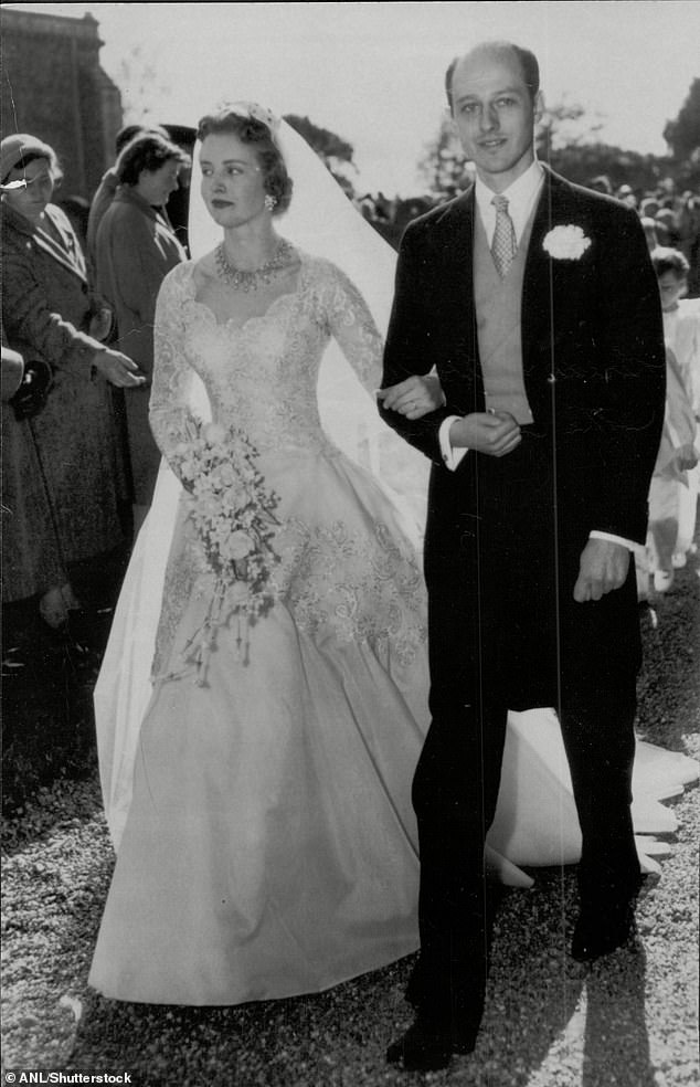 The wedding took place  at St Withburga's Church, Holkham, Norfolk in 1955. Lady Anne was 23, Colin Tenant was 29 years old