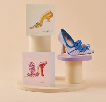 Marie Antoinette shoe postcard